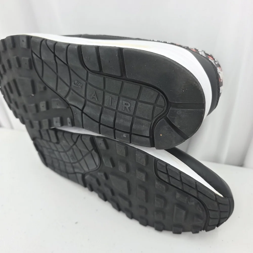 Nike Air Max 1 JDI Just Do It Pack Black Men's Size 9 875844-009 All Over Print.